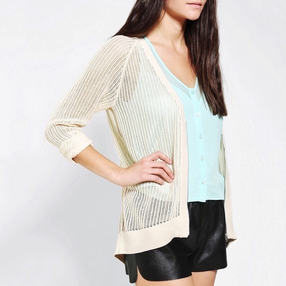 UO Silence + Noise Mesh Cardigan Sweater - Picture 3 of 10